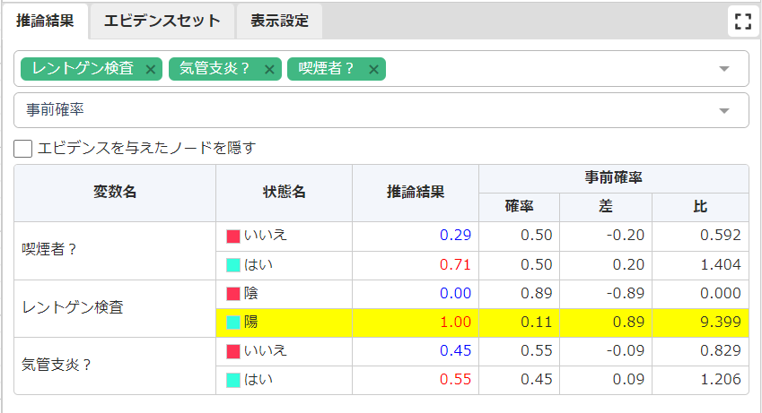 推論画面-推論結果